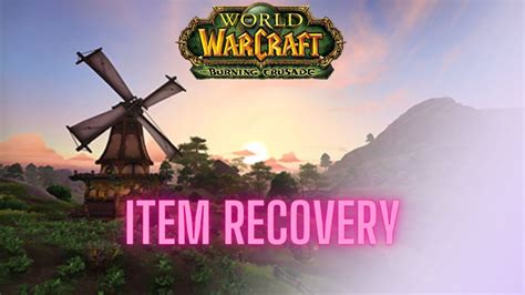 item recovery wow